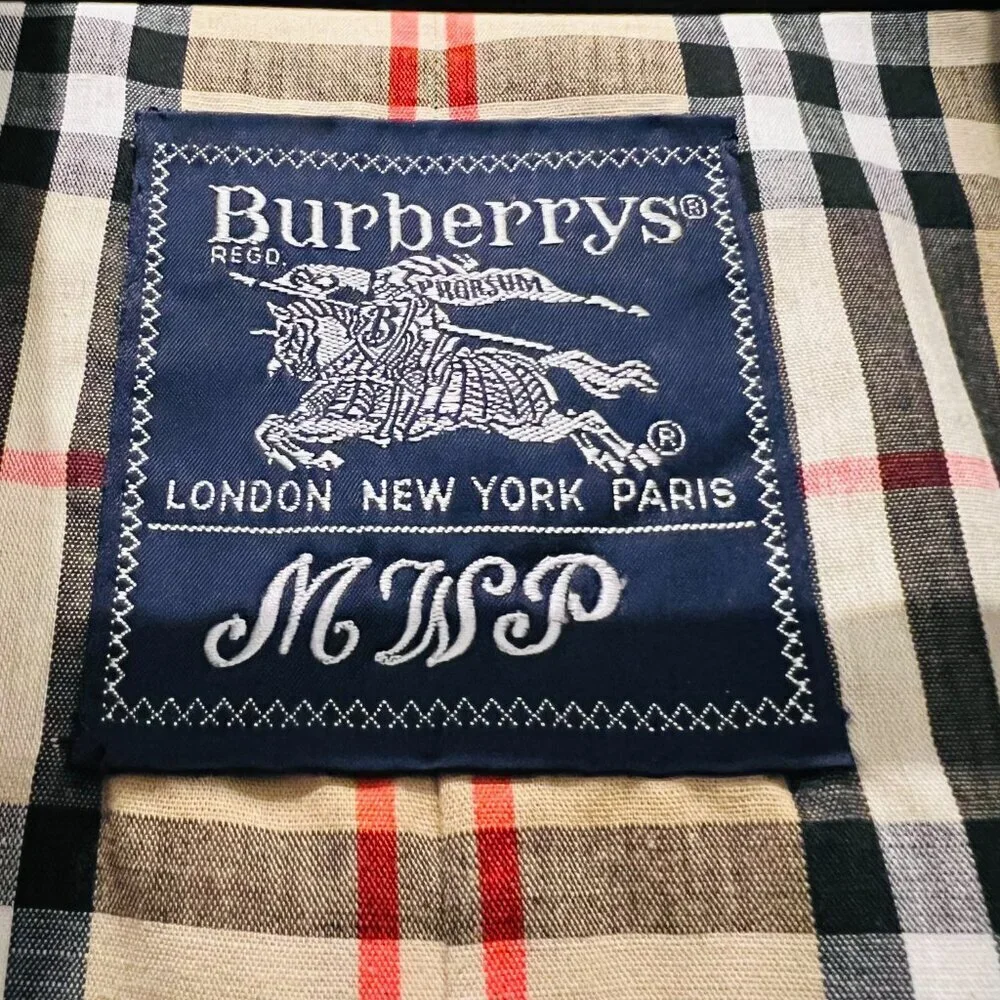 Burberry's Women Vintage Trench Coat with Removable Fur Lining Size 16 Long - Picture 7 of 16